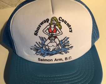 Shuswap Country Salmon Arms BC Blue Trucker Hat