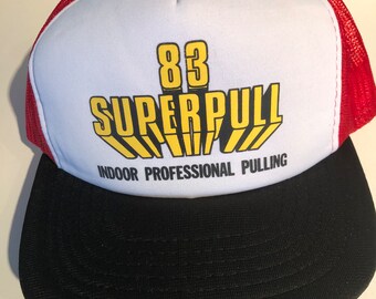 83 Super Pull Indoor Professional Pulling Trucker Hat