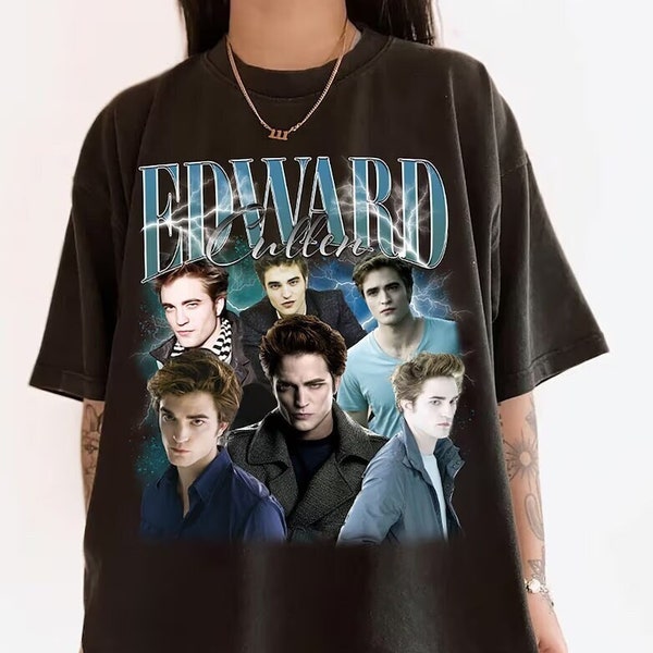 Edward Cullen Vintage T-Shirt, Graphic Unisex T-shirt, Retro 90's Fans Homage T-shirt, Gift For Women and Men, Trending T-Shirt, Unisex Tee