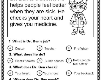 10 Comprehension Stories About Community Helpers