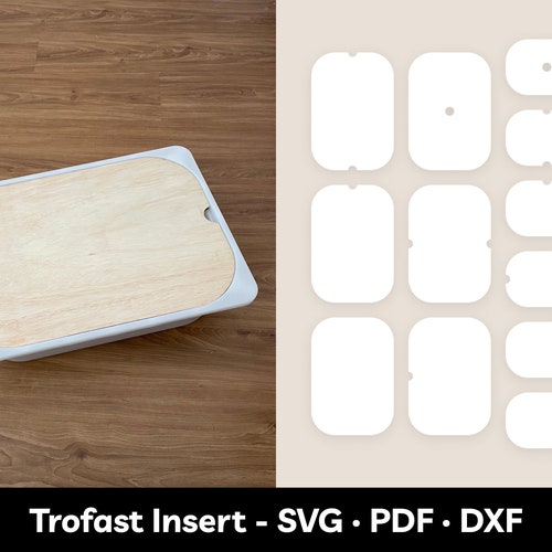 Trofast Bin Dividers SVG Template for IKEA Flisat Table Small Etsy UK