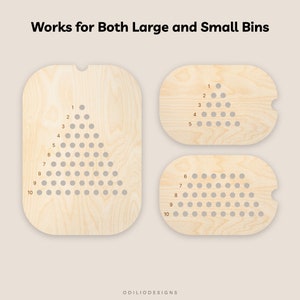 SVG Template for Montessori Numbers Counting Board for Flisat Sensory Table and Trofast Bin Lid Insert (Image 2)