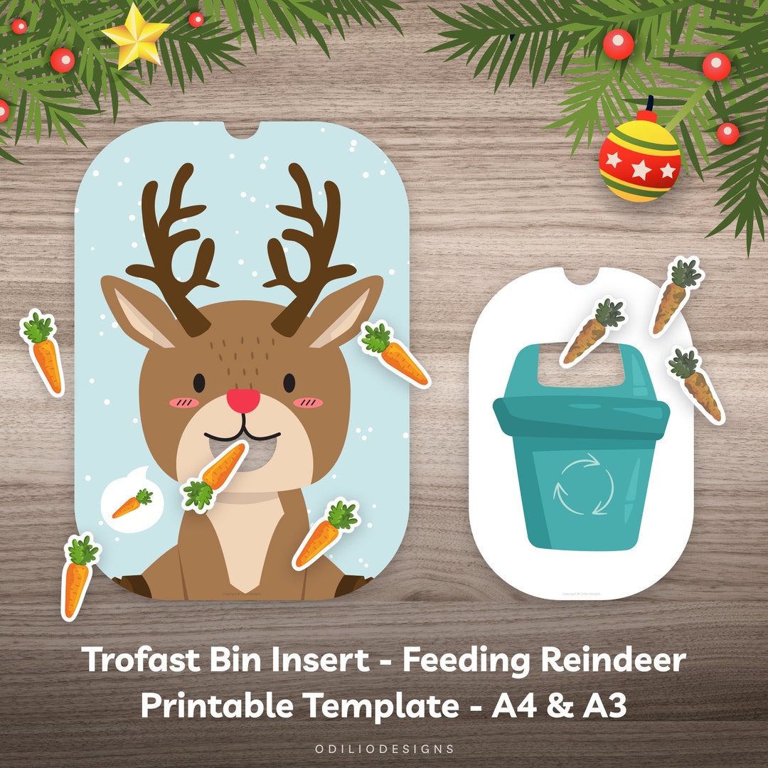 Christmas Flisat Insert Trofast Bin Lid Printable Game Feeding Xmas ...