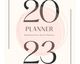 Planificador de objetivos de superación personal de manifestación 2023
