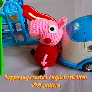 Peppa pig crochet English Written PDF pattern