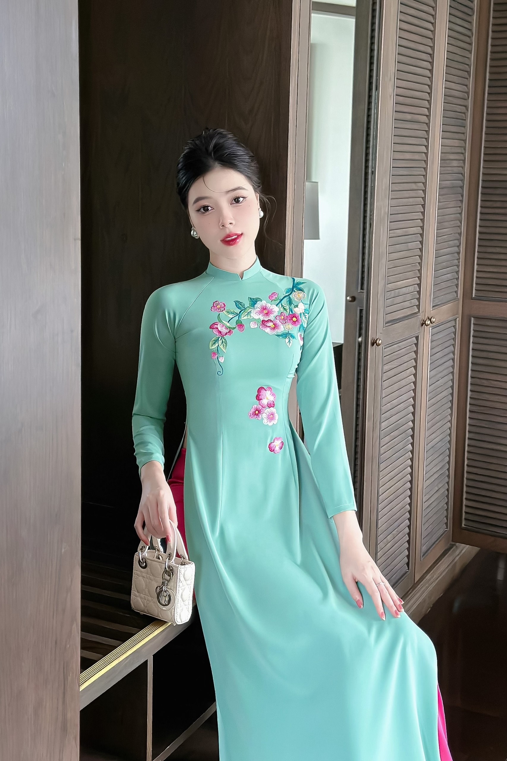 Green Asian Dress - Etsy