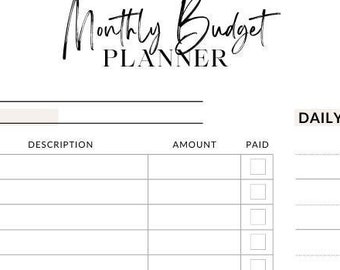 Suivi du budget mensuel