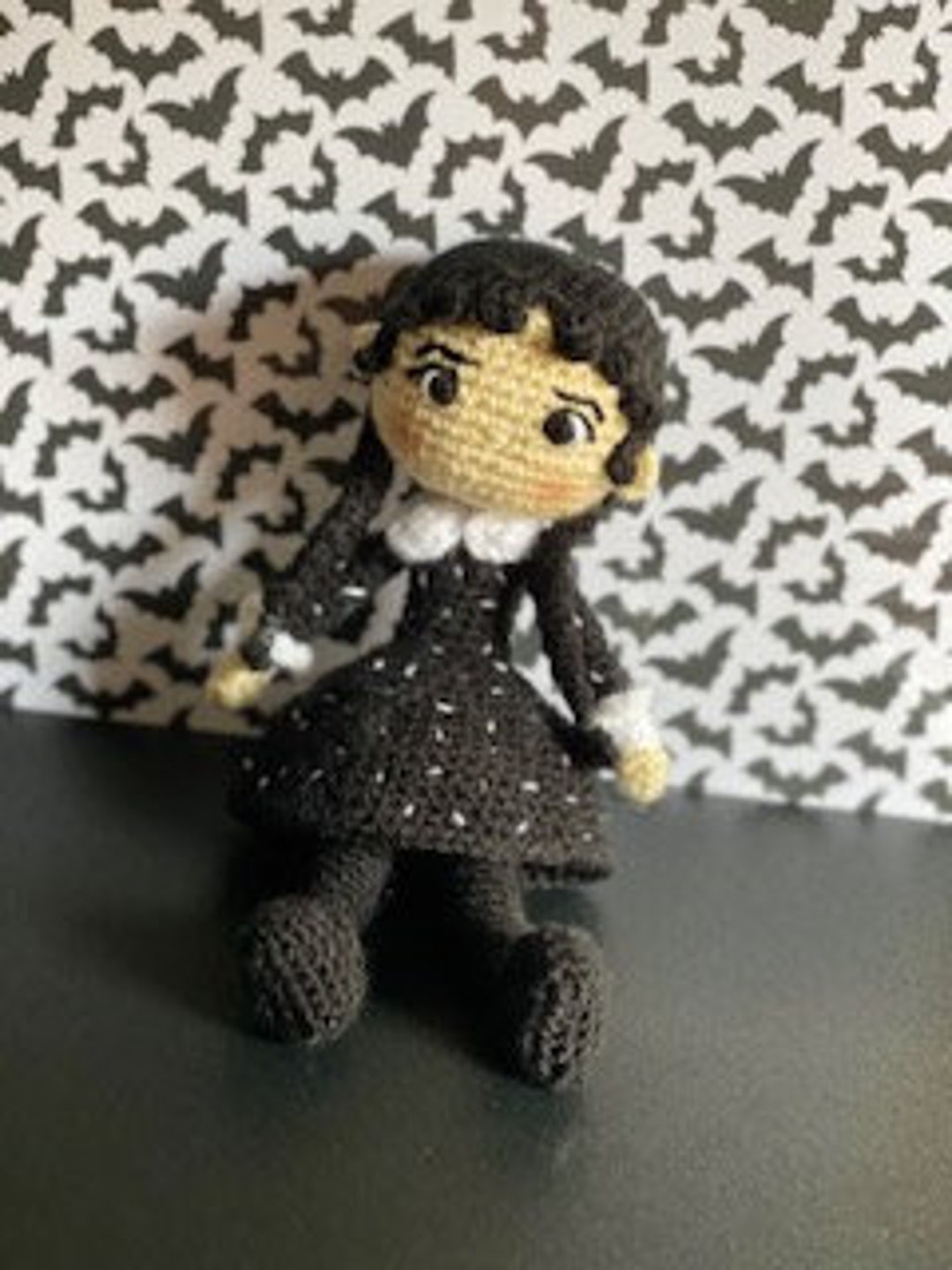 Wednesday Addams Crochet Doll Etsy