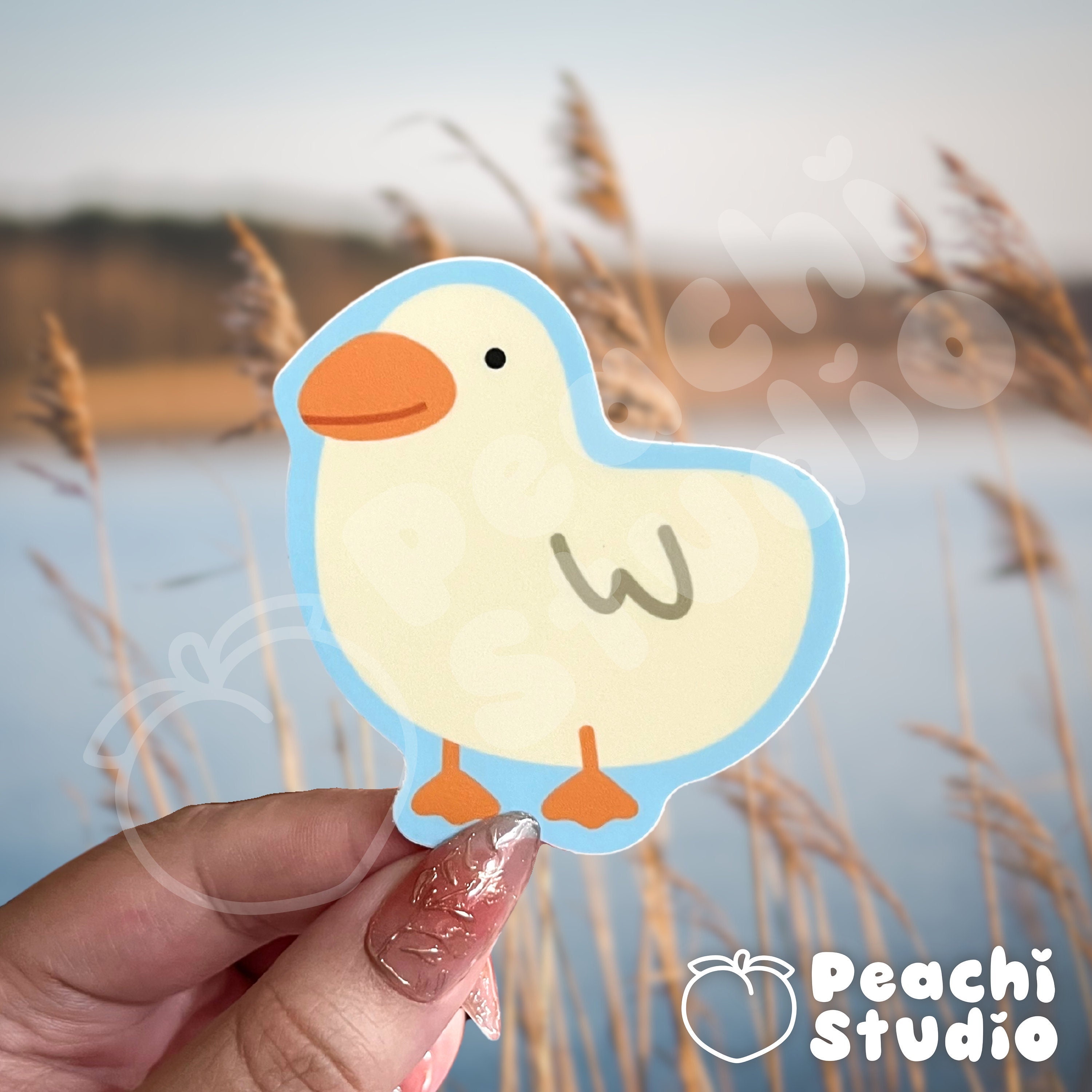 Quack Sticker Quack Cute Duck Derp Sticker | Vinyl Weather Waterproof Matte Bird ...
