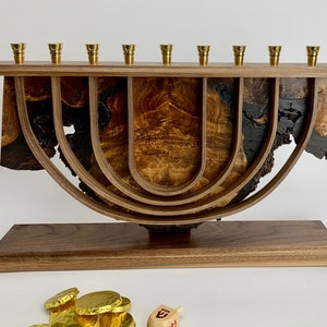 Large Handmade One of a Kind Menorah