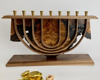 Large Handmade One of a Kind Menorah