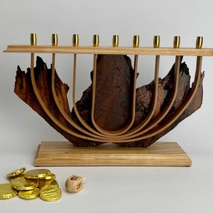 Large Handmade One of a Kind Menorah