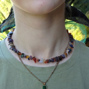 Beaded Crystal Necklace, Crystal Choker
