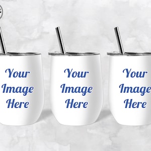 Wine Tumbler Mockup 12oz | Transparent PNG File | Dye sublimation Tumbler Wrap | Tumbler Template | Easy to use | Canva Mockup | Download