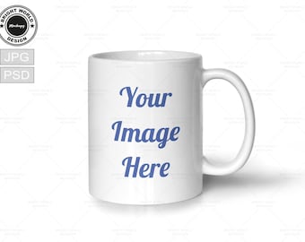 15oz Mug Mockup | PSD Smart Object | 4 JPEG Photos | Stock Photography | Overlay Design | Image Style Product Mockup | Digital Download