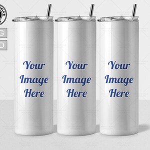 Tumbler Mockup 20oz | Dye Sublimation Skinny Tumbler Full Wrap | Photoshop | Digital Download | Easy To Use | PSD + JPEG  + Transparent PNG