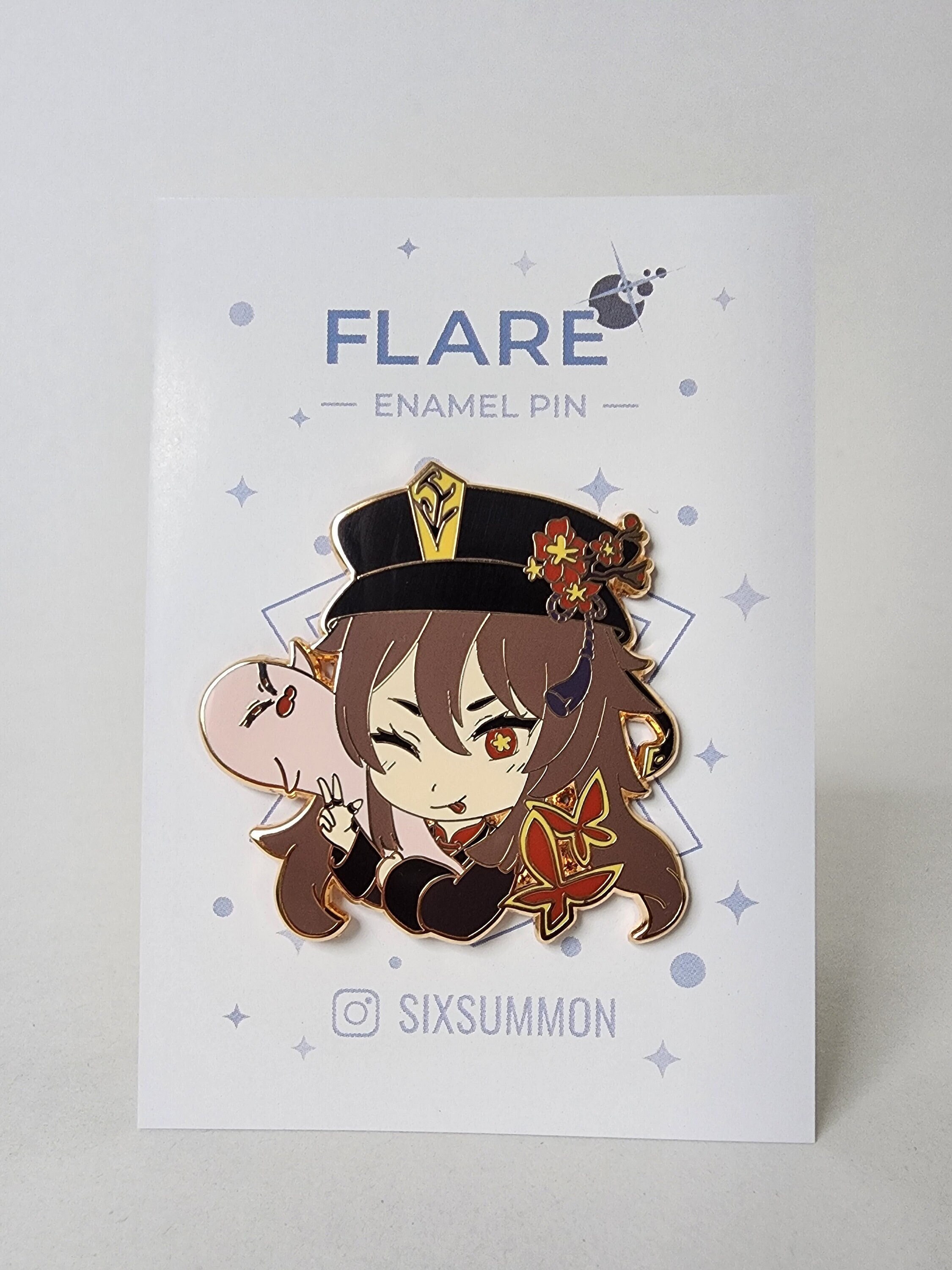 Genshin Impact Hu Tao Enamel Pin Series 1 Etsy