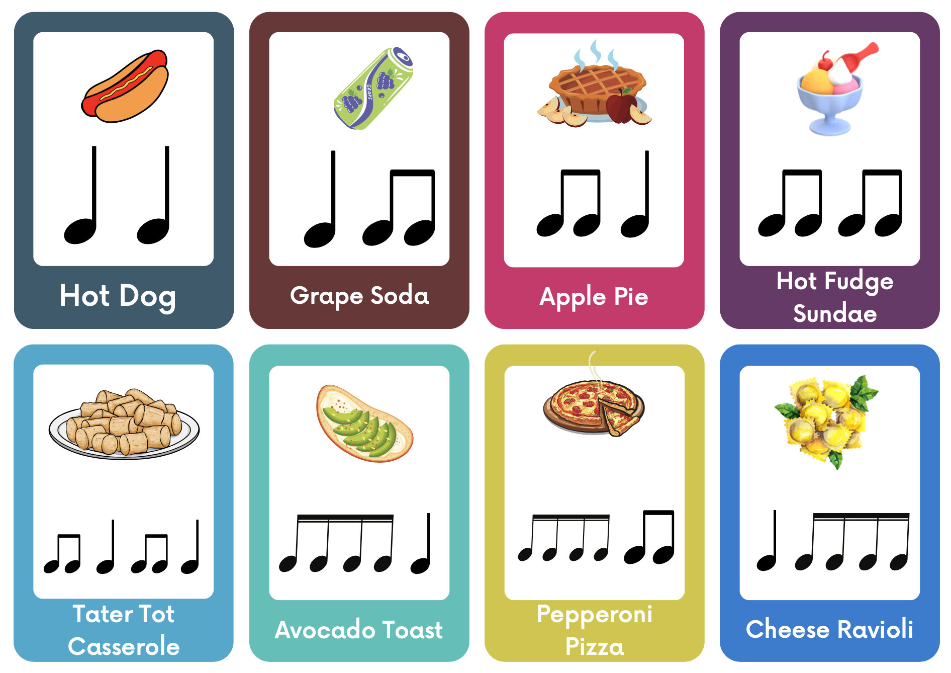 Free Rhythm Pattern Card Set | Ashley Danyew