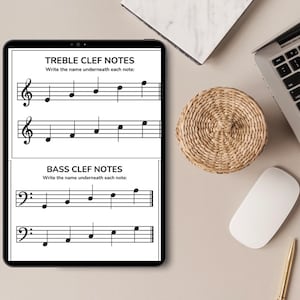 Music Notes Worksheet