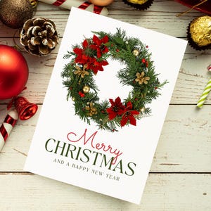 Wreath Christmas Card