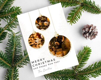 クリスマスオーナメントカード