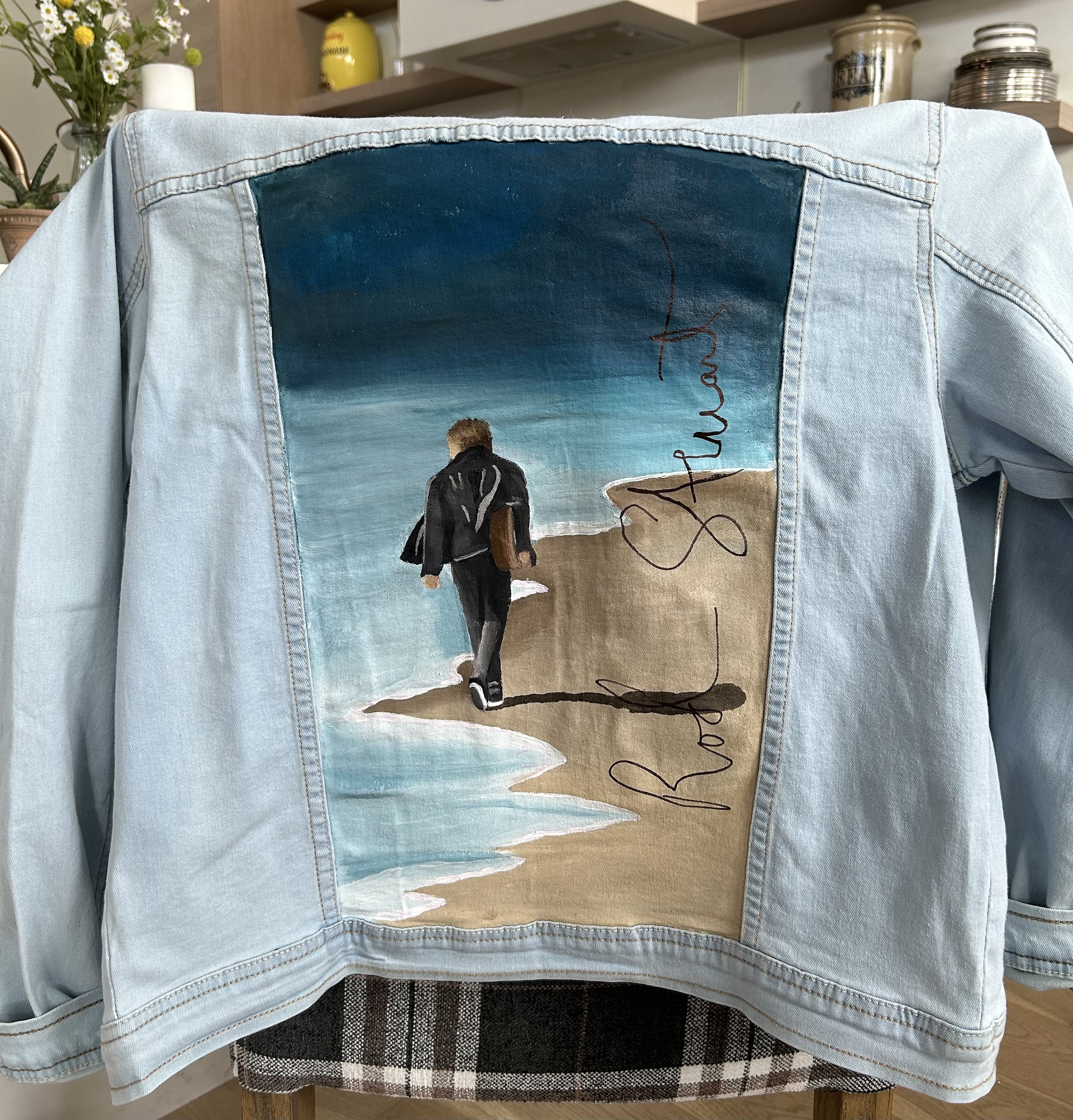 CUSTOM Painted Denim/jean Jacket Using ACRYLIC Paint, Commission, Gift -  Etsy