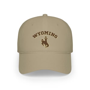 Wyoming Cowboys Baseball Hat; Wyoming Hat; Cowboys Hat; Gift for Wyoming Student; Gift for Cowboy; Gift for Baseball Hat Lover; Camping gift