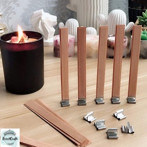 Wooden Candle Wicks Candle Making  Candle Wicks Iron Stand Cores
