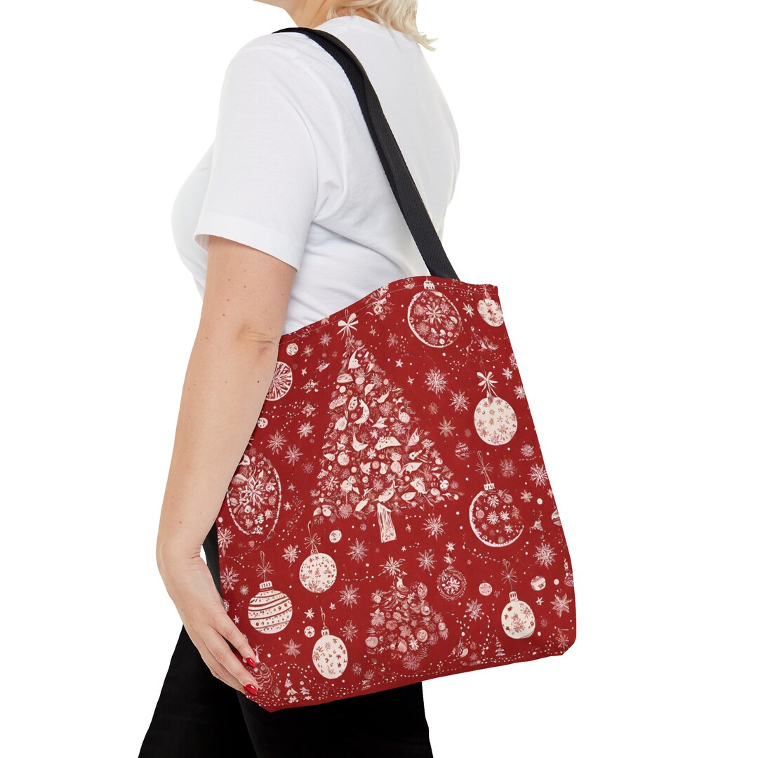 Christmas Tree Reindeer Pattern Print Crossbody Bags