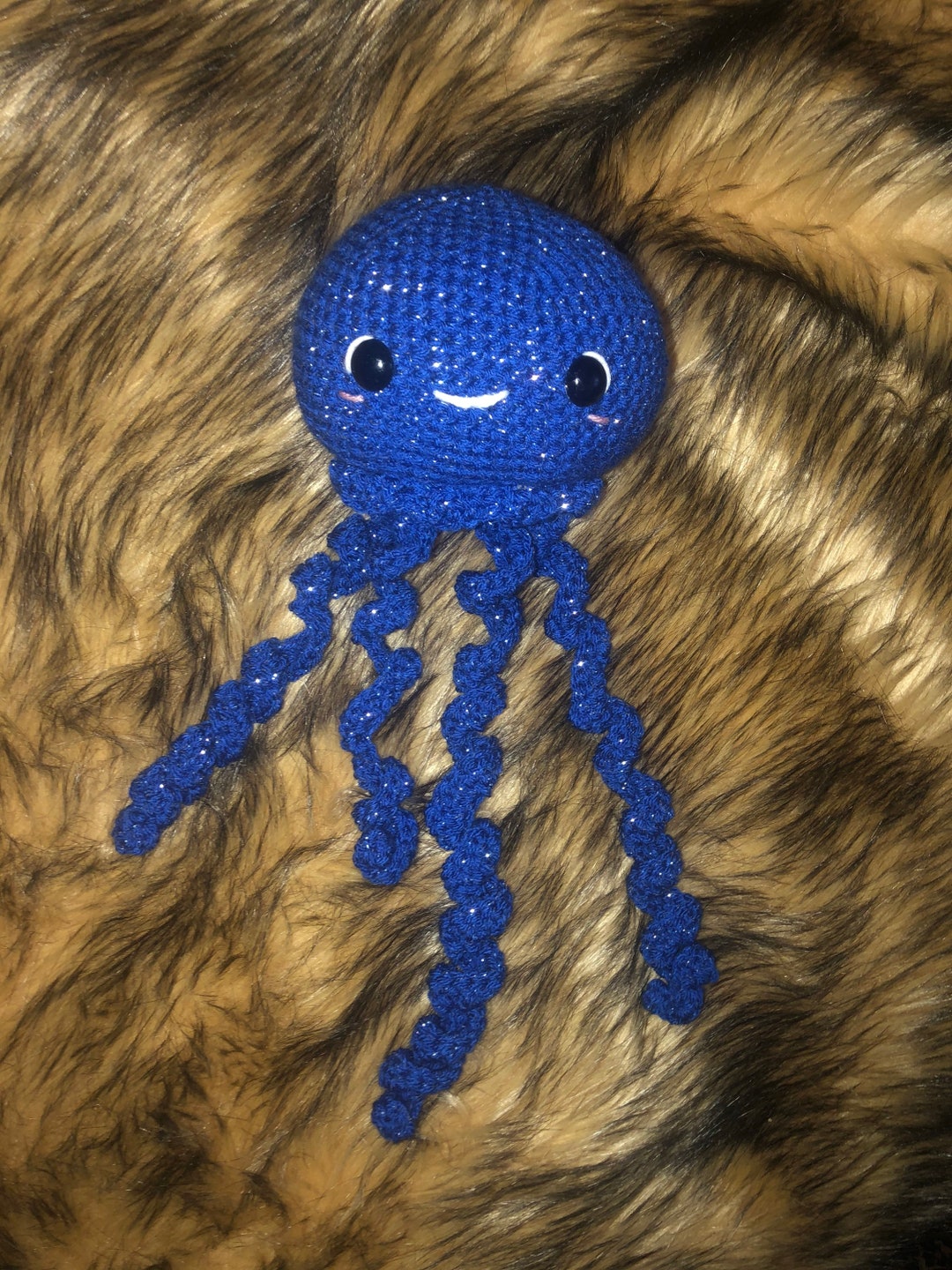 Adorable Kawaii Jellyfish Plush Toy Sparkly Plush Jellyfish Toy