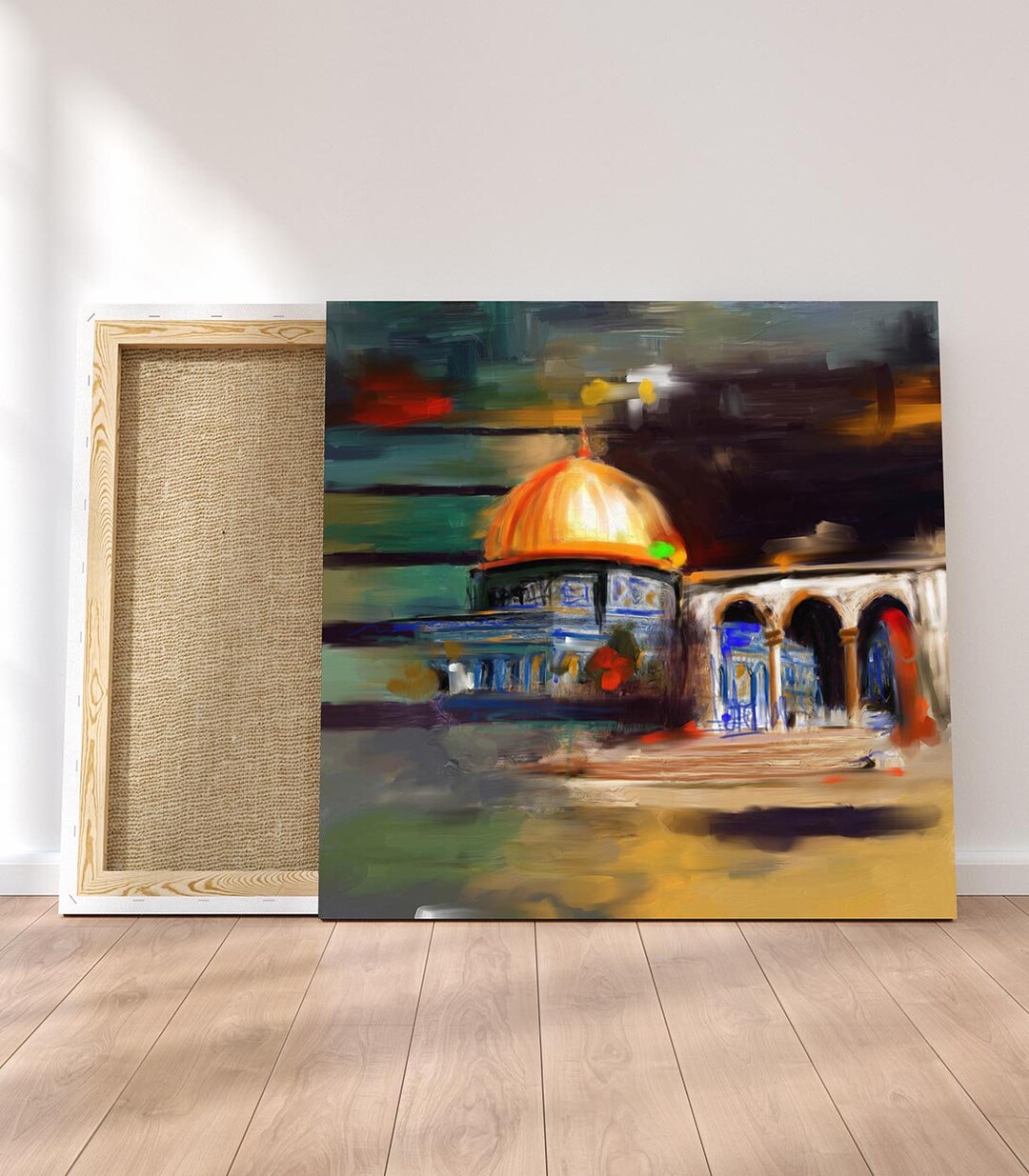 masjid-al-aqsa-islamic-calligraphy-canvas-print-kaaba-toiles-etsy