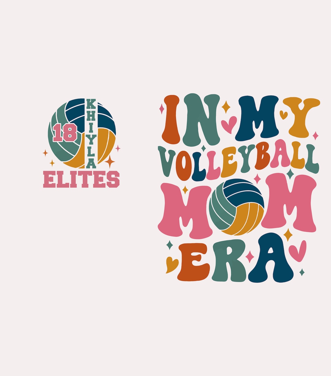 In My Volleyball Mom Era Png, Custom Volleyball Png, Personalized