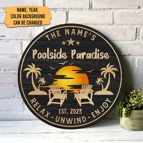 Funny Pool Signs Etsy