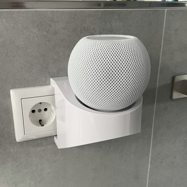 easyCON HomePod mini Konsole / Wandhalterung (Steckdose; ebene Wand)