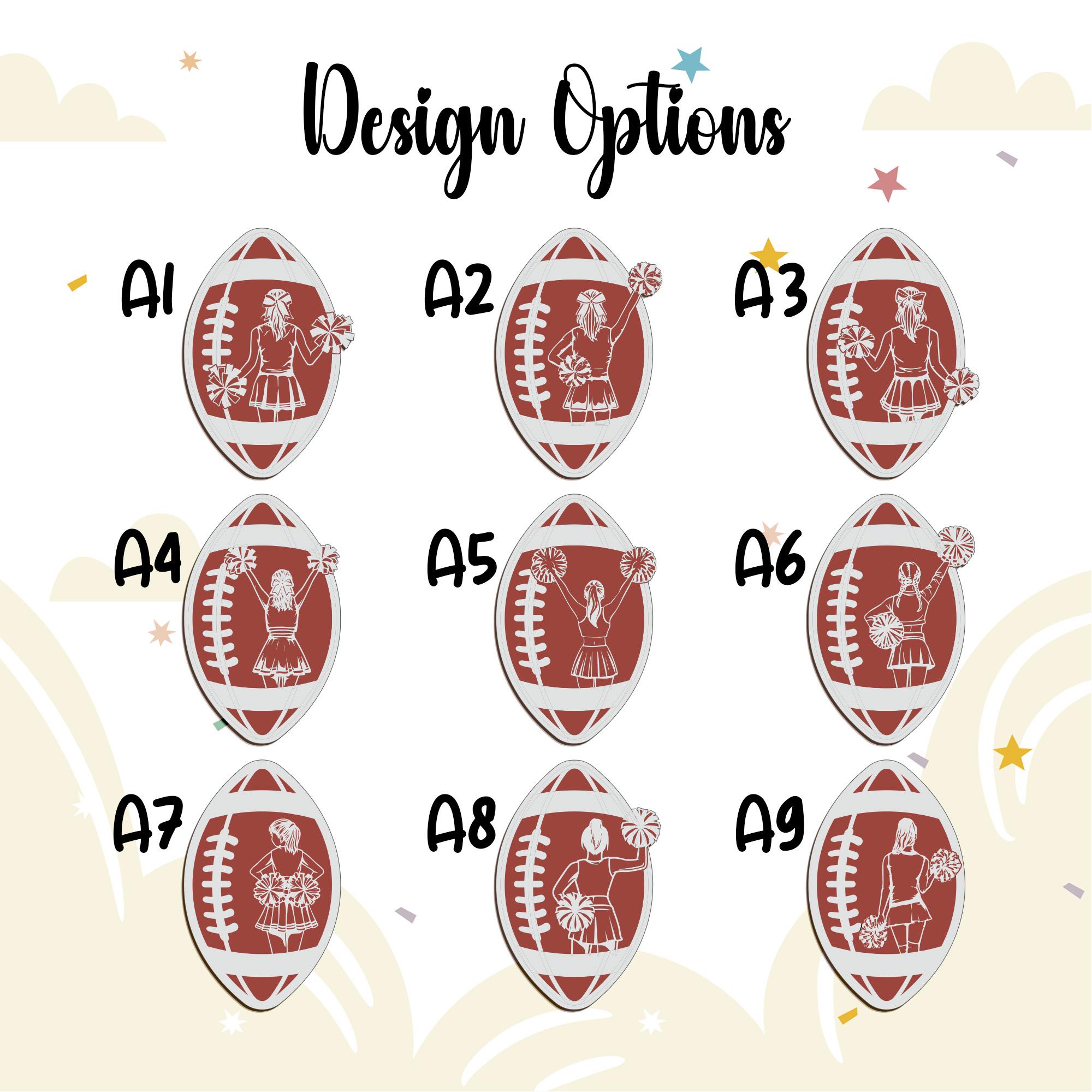Personalize American Football Cheerleader Ornament, Custom Sport Team Ornament, Custom Name Ornament, Christmas decor, Christmas Gift