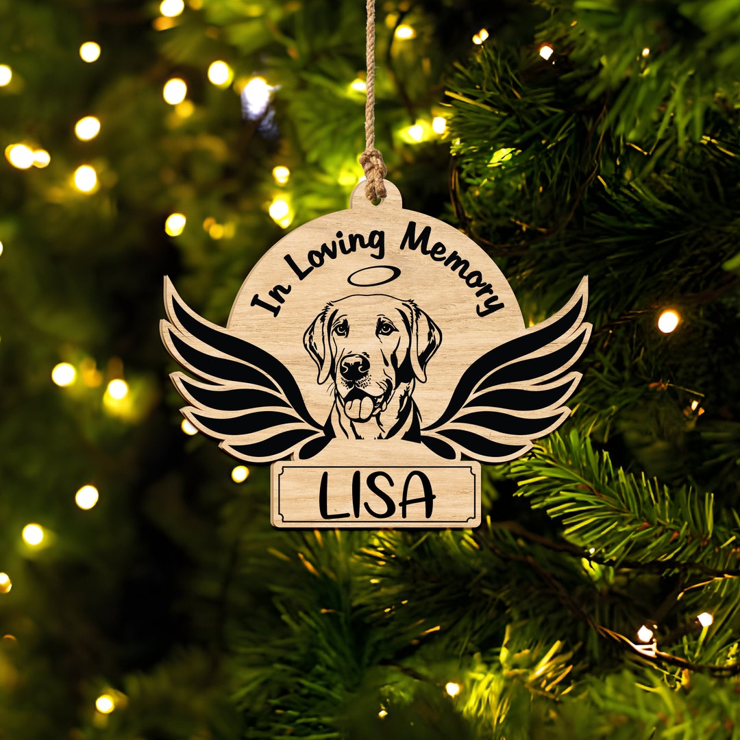 Personalized With Dog Breed, Dog Memorial Ornament, Dog Breed Ornament