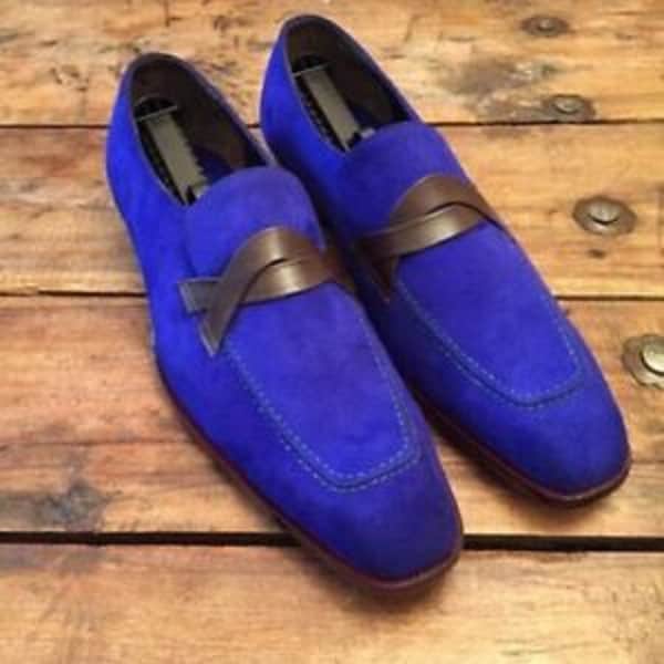 Royal Blue Dress Shoes for Men - Etsy