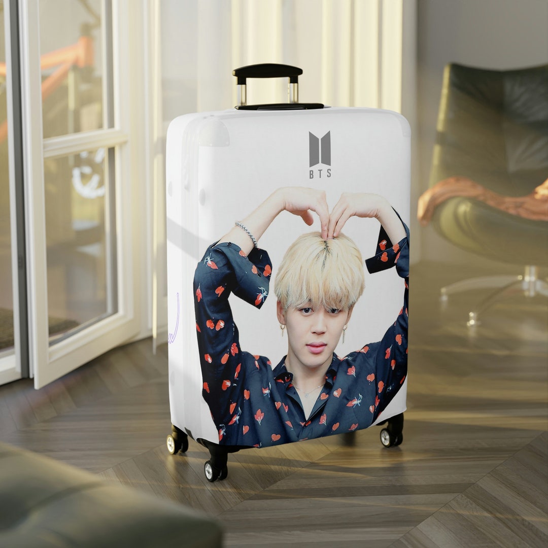 Bts Luggage Cover Bts Jimin Bts Hand Carry Bts Army Etsy