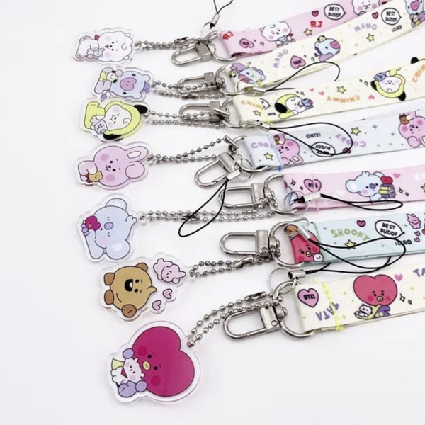 Bt21 Minini Lanyard Etsy