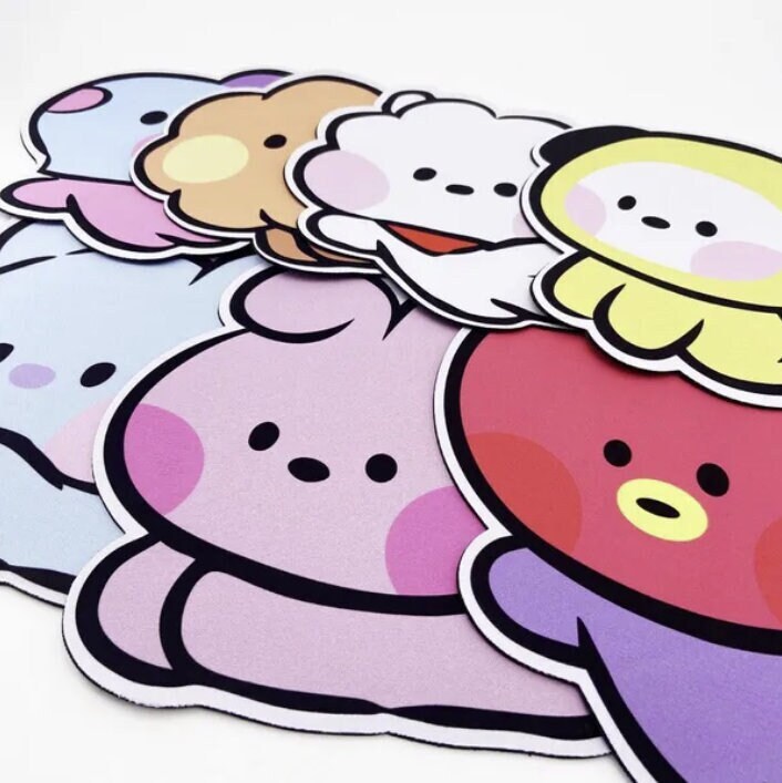 BTS Mouse Pad BT21 Baby Table Pad BT21 Mouse Pad BTS Office Etsy