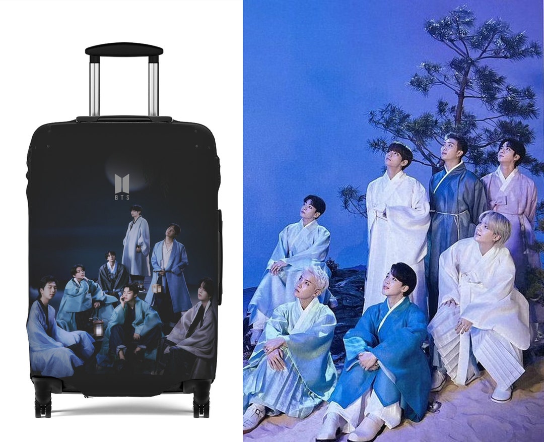 Bts Logo Luggage Cover, Bts Dalmajung, Bts Suitcase, Bts Hand Carry