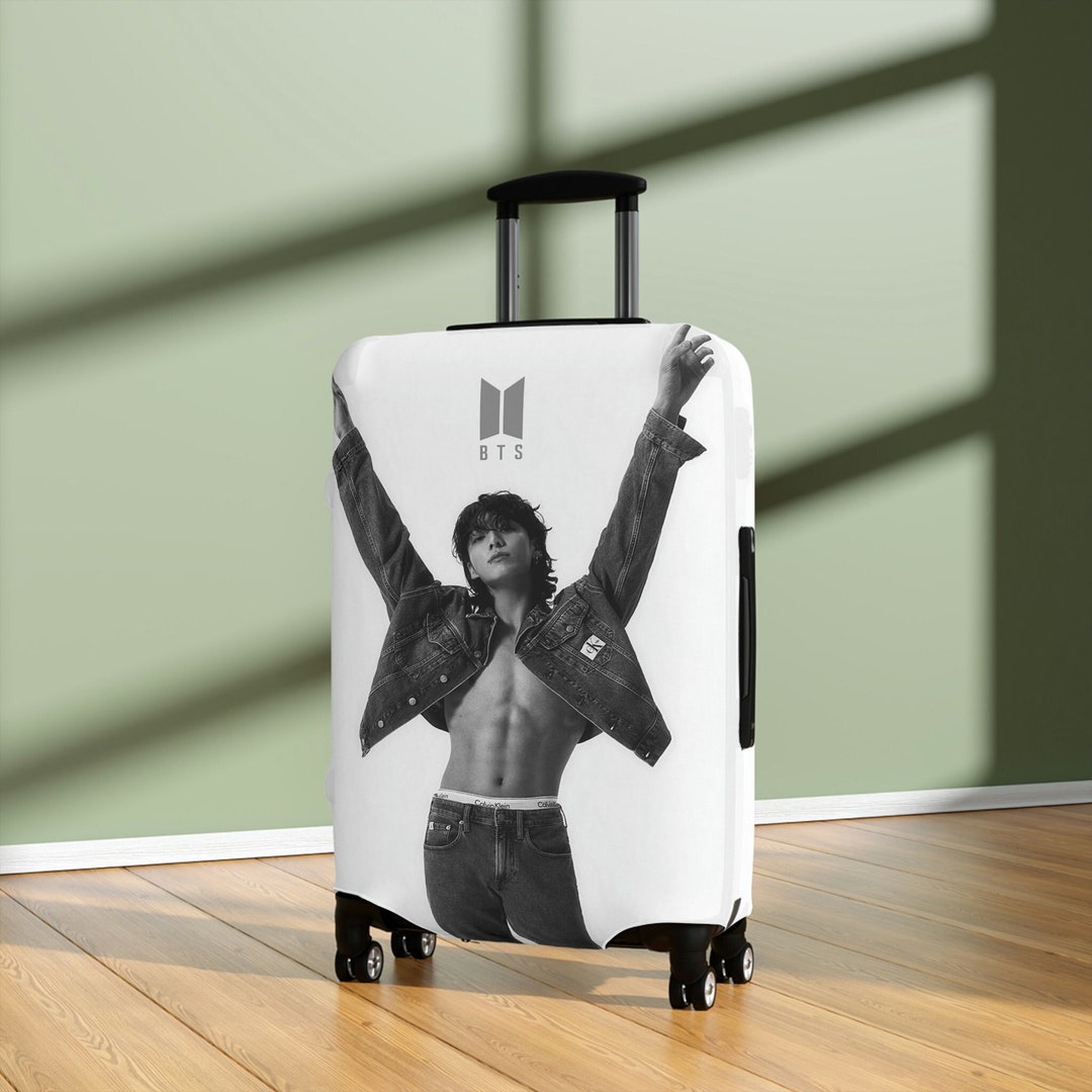 Bts Luggage Cover Bts Jungkook Bts Hand Carry Bts Army Etsy