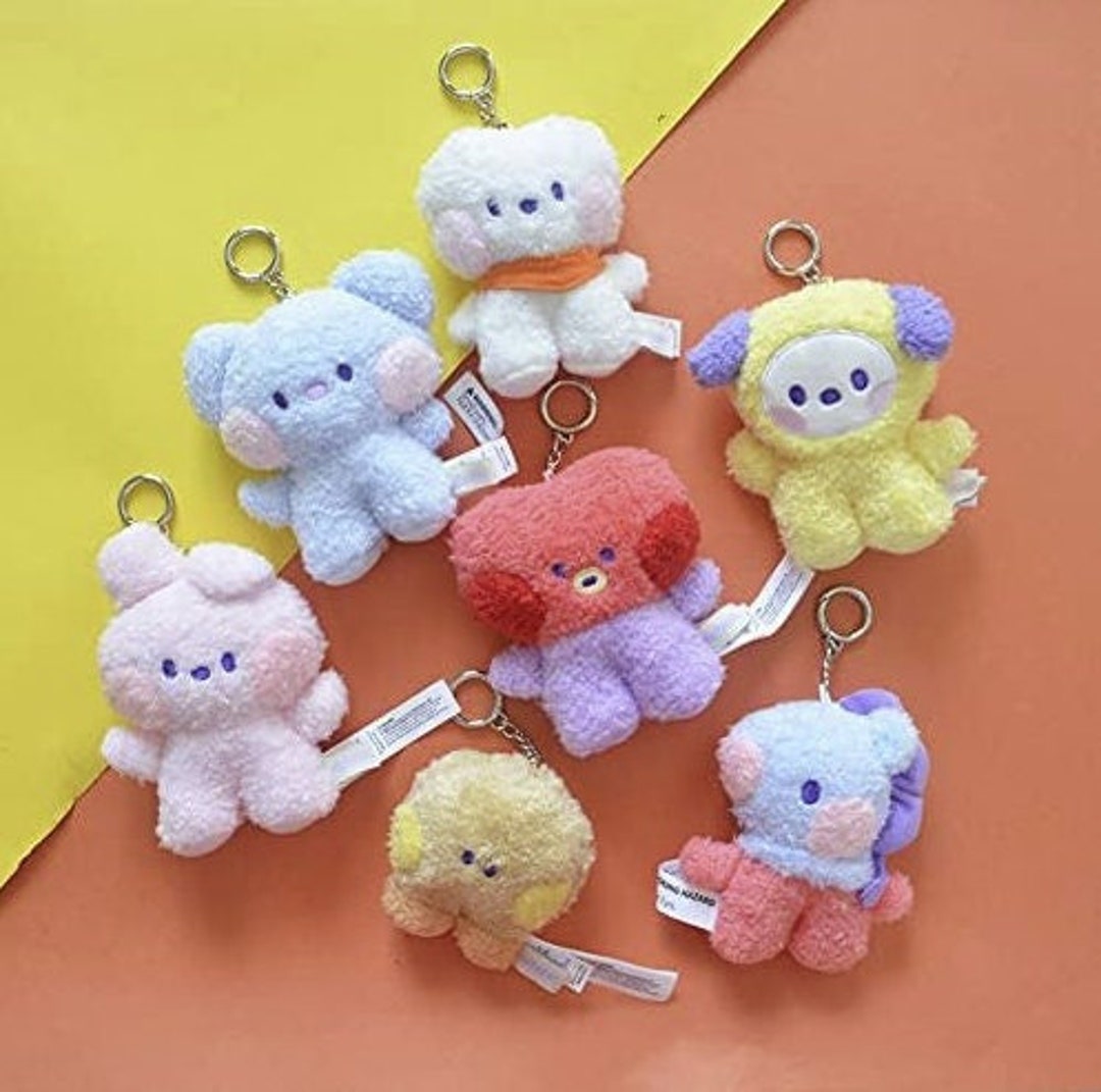 BT21 Minini Fuzy Keyring BT21 Minini Keyring BTS Kawaii - Etsy