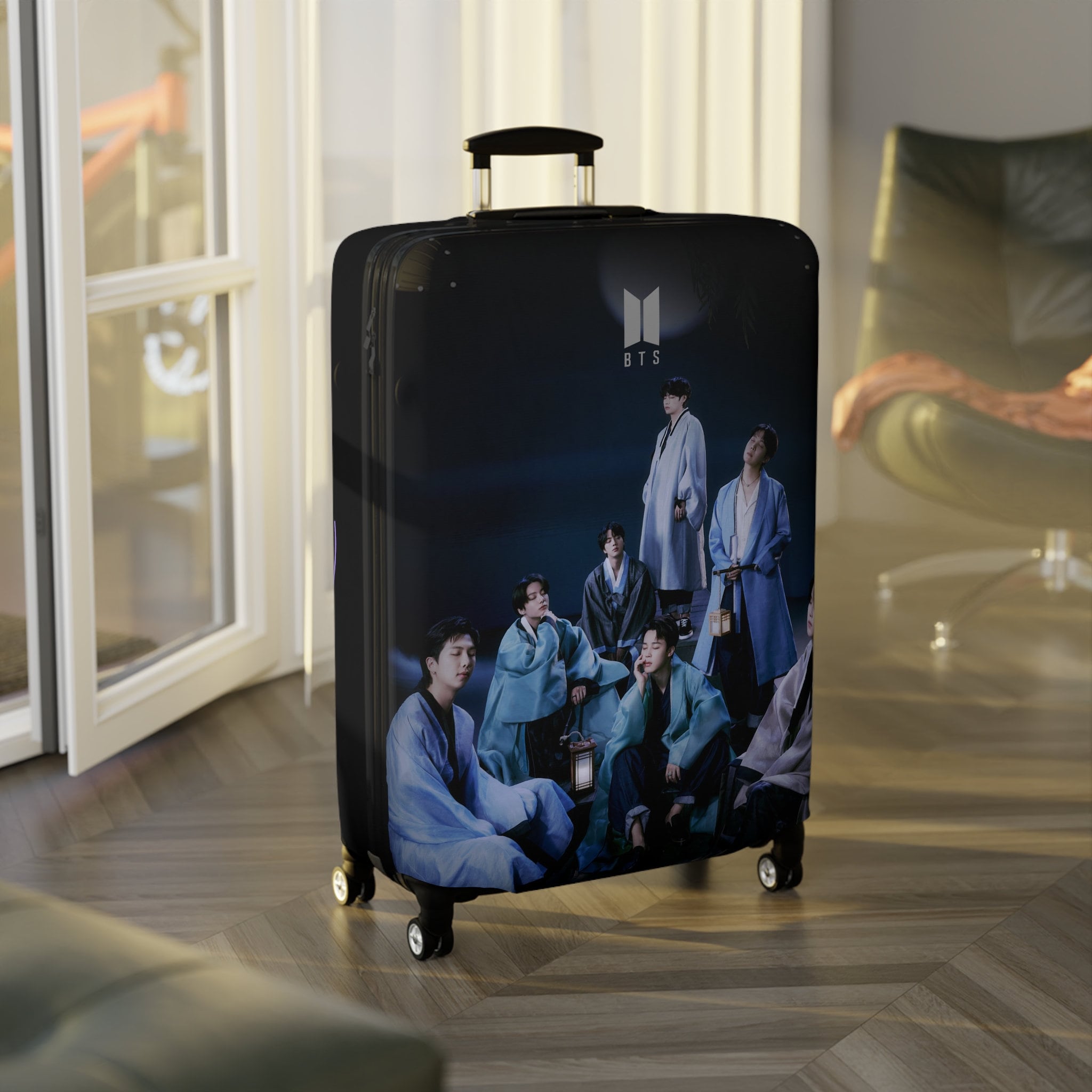 Bts Rip Off Logo Bts Logo Luggage Cover, Bts Dalmajung sold by Beru Whitesun Lars ...