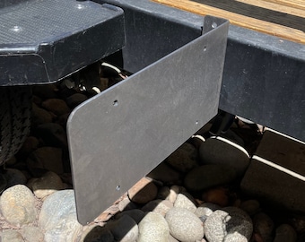 Side Holder License Plate Mount License Plate Trailer Mount License Plate Flatbed RV Camper Truck Semi Bolt On Heavy Duty Steel