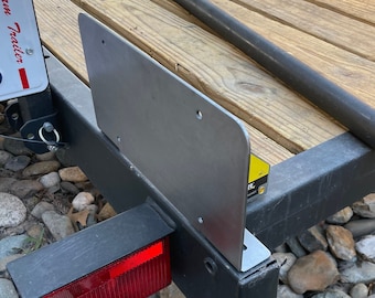 Bottom Mount Top Mount License Plate Trailer Flatbed/RV Bracket Bolt On Heavy Duty Steel