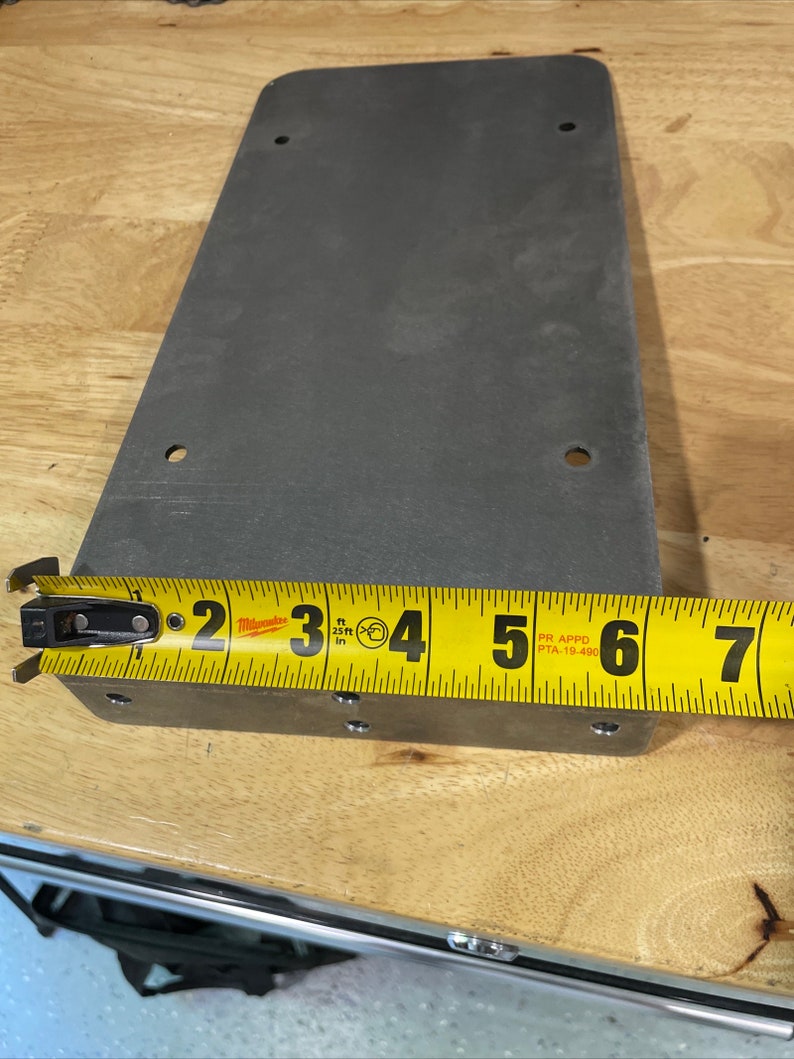 Side Mount License Plate Holder Trailer Flatbed RV Truck Semi Bolt on