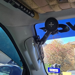Soporte para manija de agarre en el pilar A del lado del conductor para Toyota 4Runner de 5.ª generación (2010-2024) Kit BGUCAR y KTJO Compatible con teléfonos, cámaras y sistema Molle
