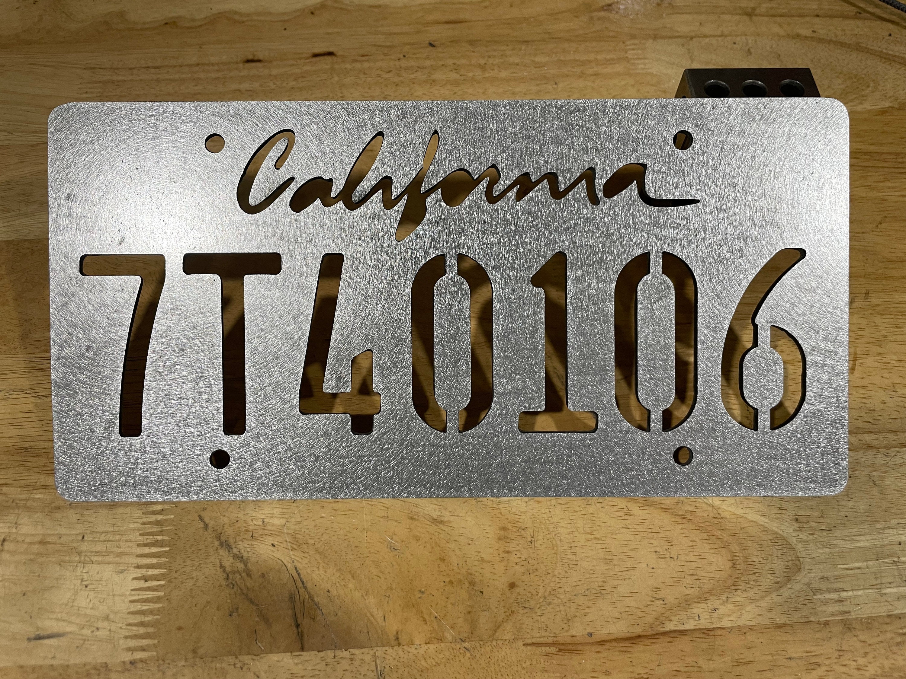 Personalized Front License Plate CNC Steel Overland Offroad Ready Heavy ...
