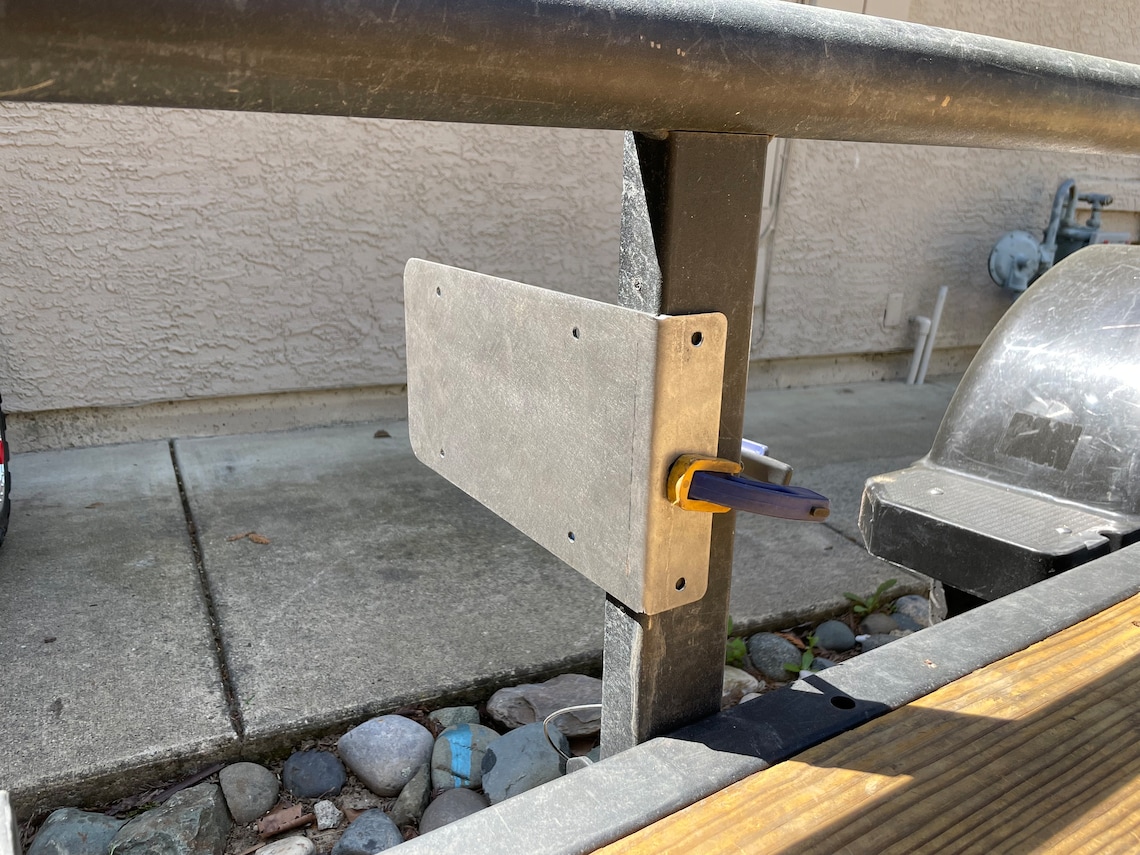 Side Mount License Plate Holder Trailer Flatbed RV Truck Semi Bolt on